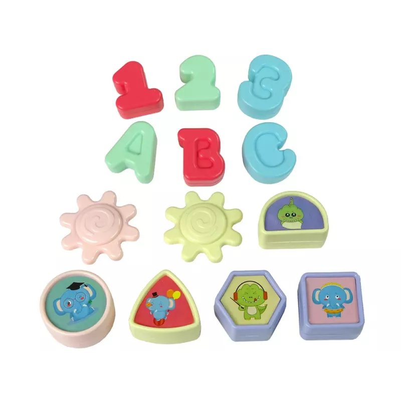 LEAN TOYS Interaktívny telefónny triedič na učenie tvarov, čísel a klavíra