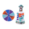 LEAN TOYS arkádová hra Penguin Balls sklzávacia veža s loptičkami