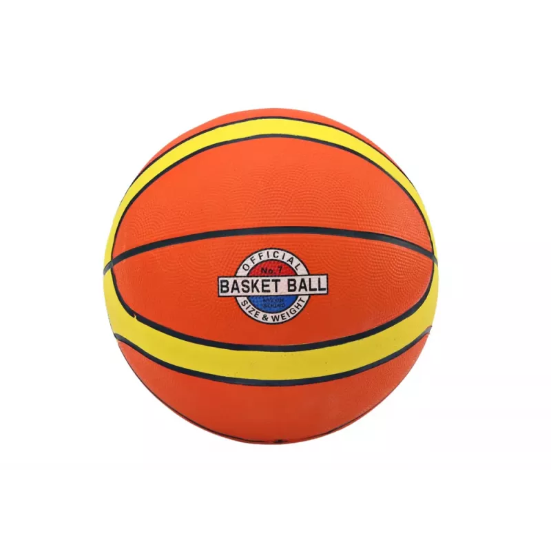 LEAN TOYS Basketbalová lopta 7-9 Lbs oranžová - žltá veľkosť 7