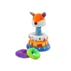 LEAN TOYS Plyšová pyramída líška vzdelávacia maskot pestrá 27 cm