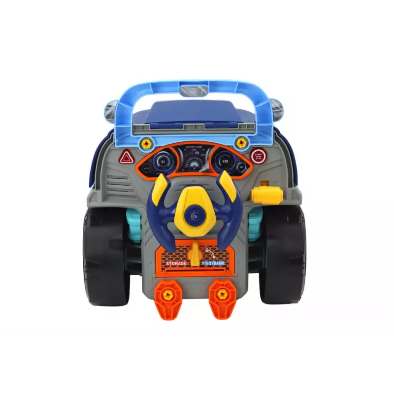 LEAN TOYS Dielňa nákladné auto s motorom demontážna DIY sada modrá