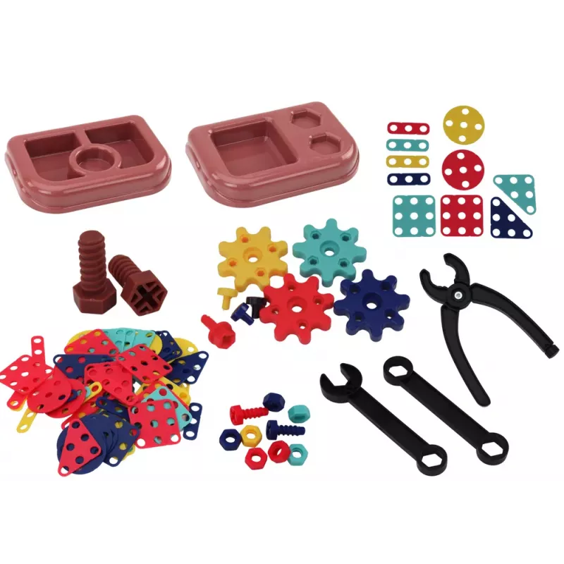 LEAN TOYS 3D stavebná skladačka kocky v DIY boxe rozoberanie vŕtačka