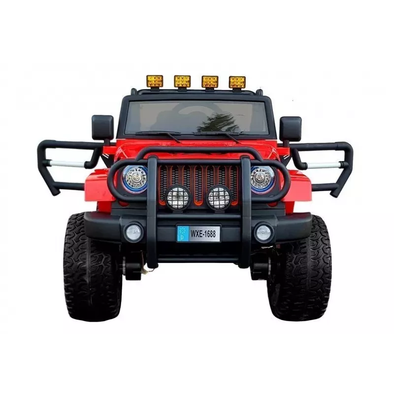 LEAN CARS Elektrické detské auto WXE-1688 4x4 červené