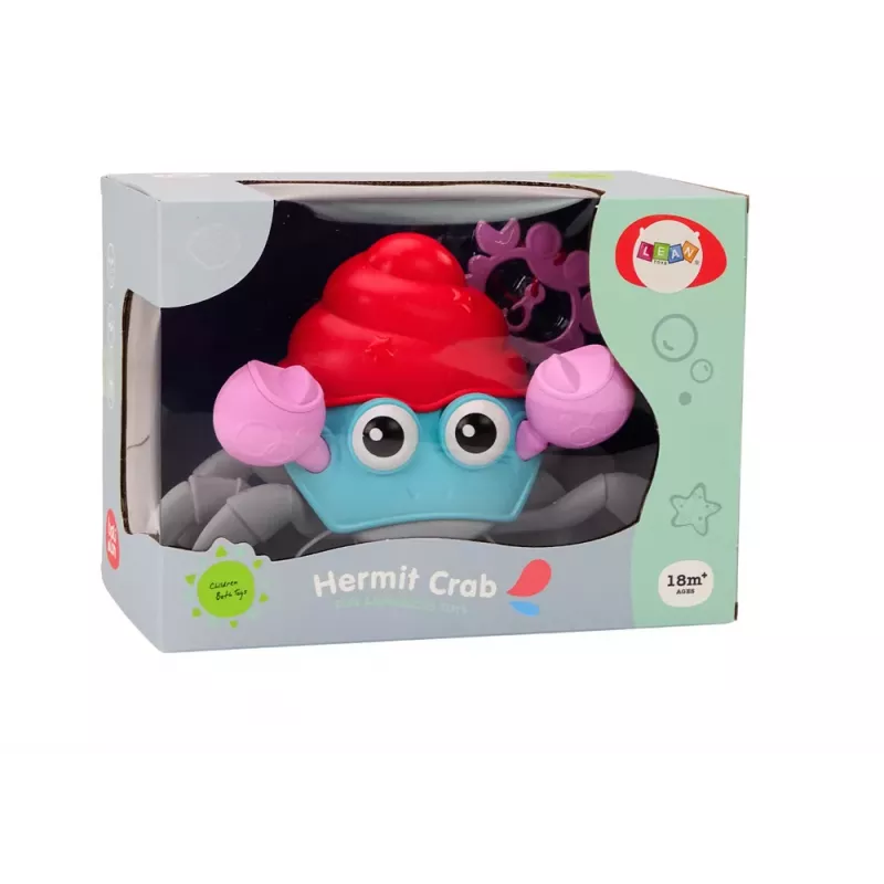 LEAN TOYS Plazivý krab, na kľúčik, farebný, chodiaci krab, interaktívny