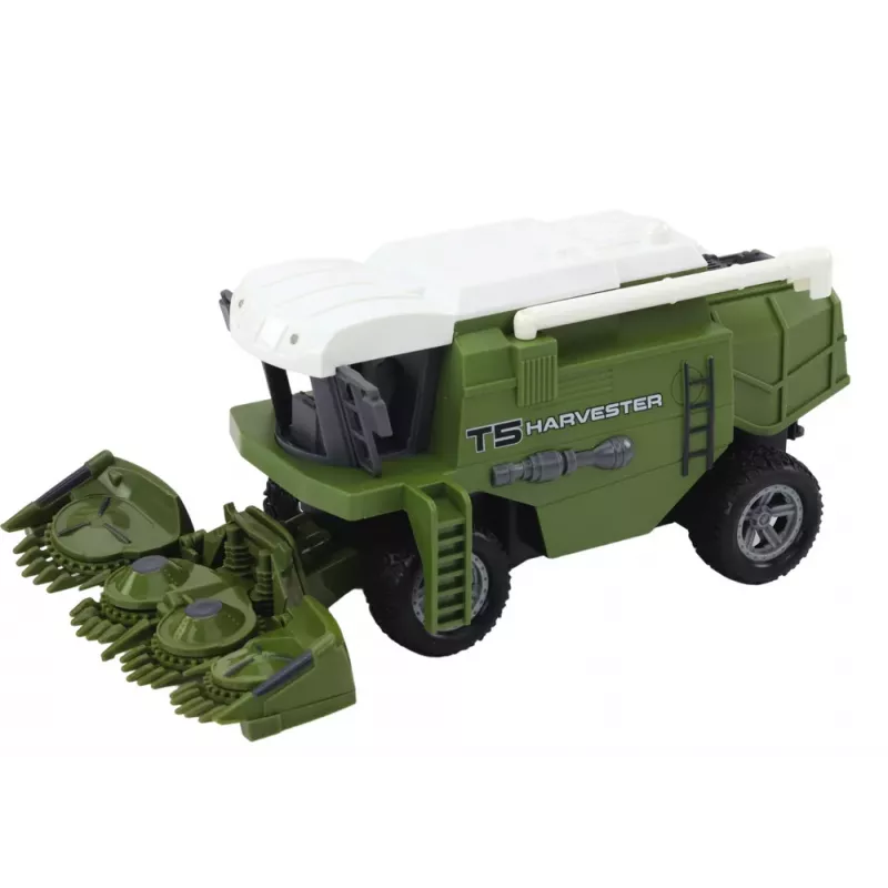 LEAN TOYS RC kombajn diaľkovo ovládaný poľnohospodársky stroj zelená