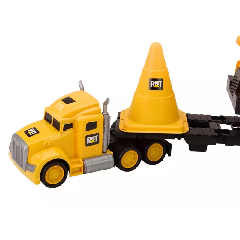 LEAN TOYS Sada stavebných strojov sklápačka bager buldozér pohyblivé žlté
