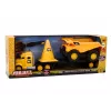 LEAN TOYS Sada stavebných strojov sklápačka bager buldozér pohyblivé žlté