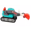 LEAN TOYS Kreslený pásový bager na otáčanie DIY tyrkysový