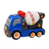 LEAN TOYS Kreslené auto miešačka betónu na otáčanie DIY modré