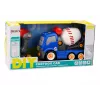 LEAN TOYS Kreslené auto miešačka betónu na otáčanie DIY modré
