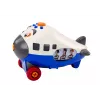LEAN TOYS Kreslené lietadlo s otáčavými krídlami DIY modré
