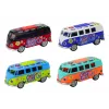 LEAN TOYS Camper Bus 1:32 Metall Lichter Geräusche Antrieb Öffnende Türen