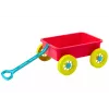 LEAN TOYS piesková hračka vozík pastelová ružová