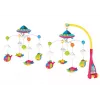 LEAN TOYS detský kolotoč nad postieľku UFO lietadlá projektor 108 melódií