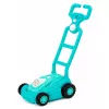 LEAN TOYS Bublinkový stroj pojazdná kosačka s rukoväťou modrá