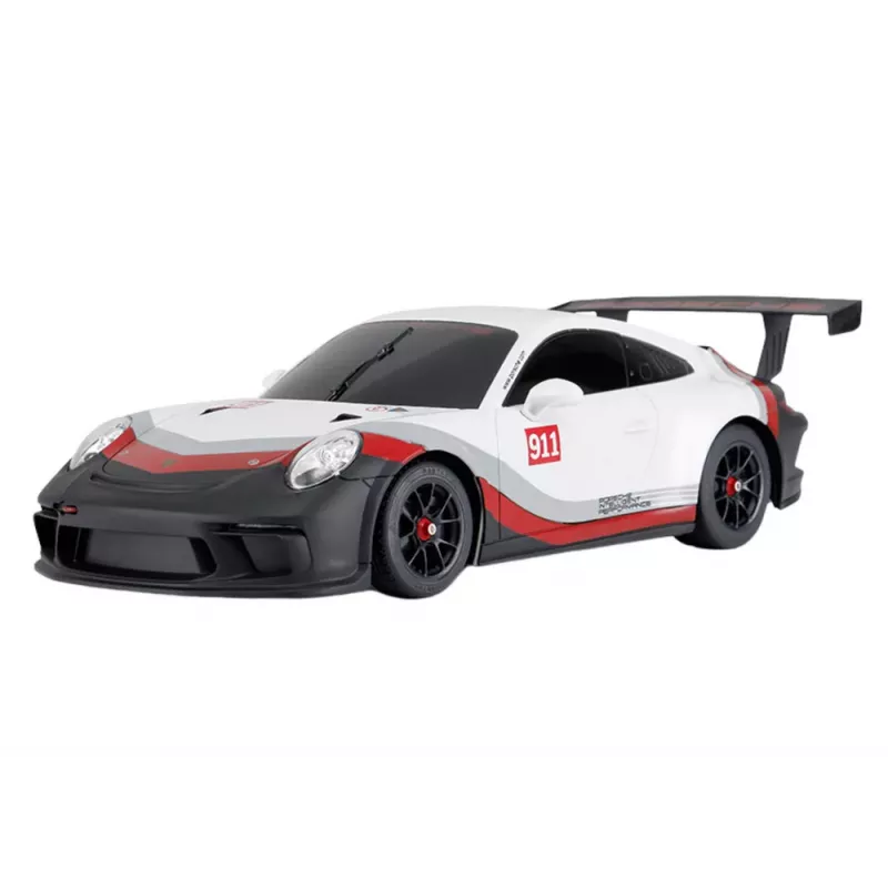 RC auto 1:18 Rastar Porsche 911 GT3 bielo-sivá
