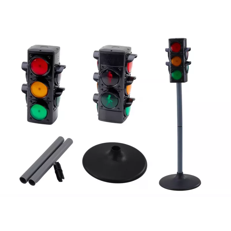 LEAN TOYS Policajt vzdelávacia sada dopravná kontrola semafor 10-dielna