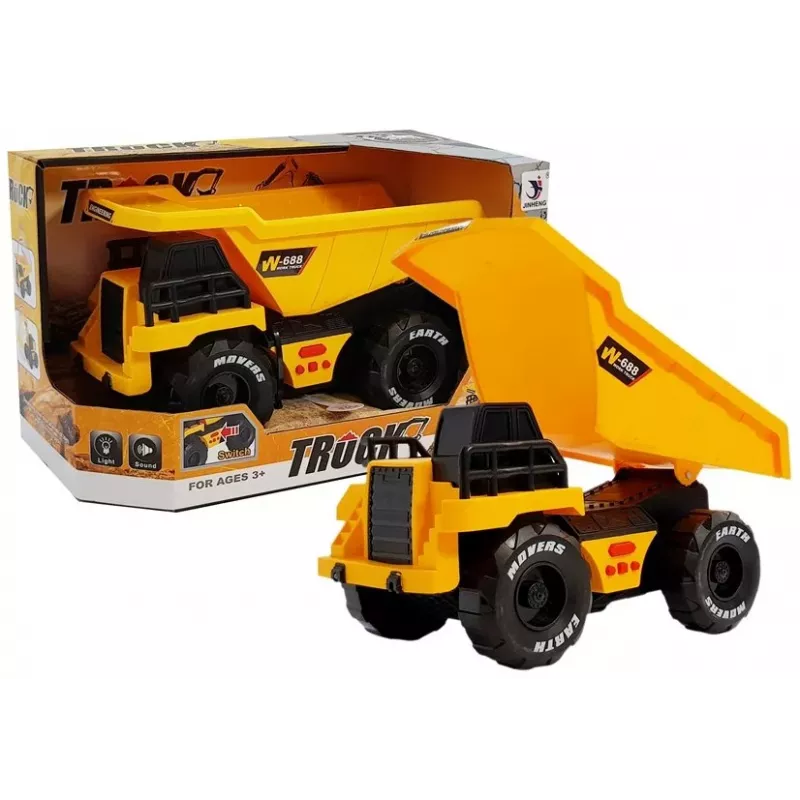 LEAN TOYS Na trenie poháňaný dumper zvuky a svetlá