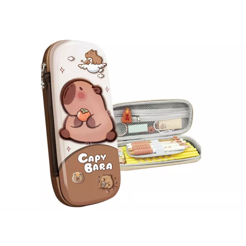 LEAN Školské peračník s Capybara hnedý