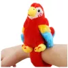 LEAN TOYS Plyšový maskot papagáj náramok na zápästie červený