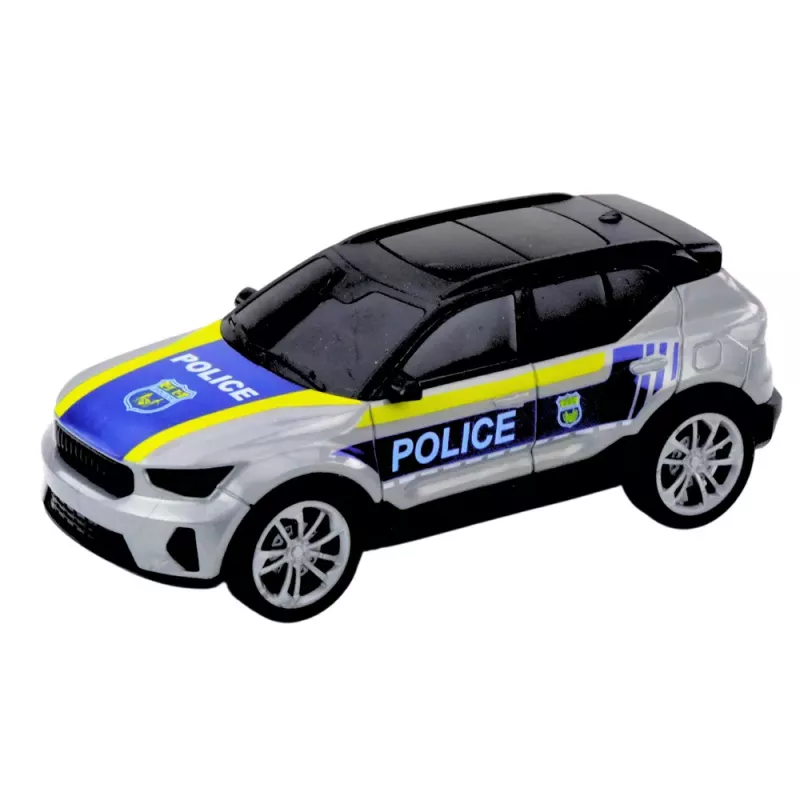 LEAN TOYS Policajné auto, helikoptéra a auto sada so svetlom a zvukom