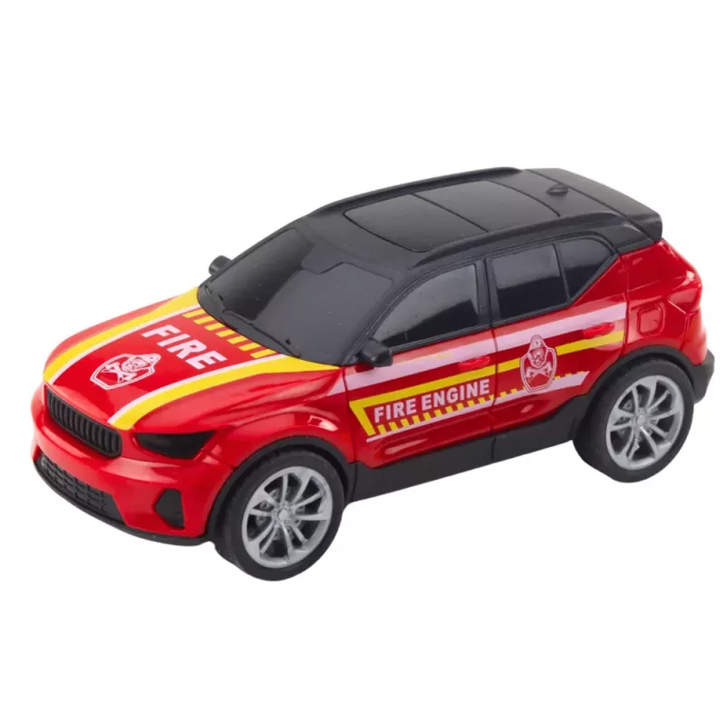 LEAN TOYS Hasičská záchranná hračka: helikoptéra, hasičské auto, hasičská stanica so svetlom a zvukom