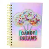 LEAN Candy Dreams Holografický A5 linajkovaný zápisník 90 listov