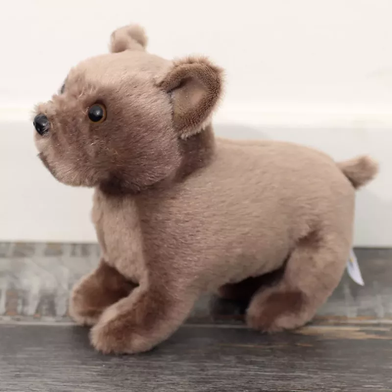 LEAN TOYS plyšová maskot plyšák malý pes hnedý 19 cm