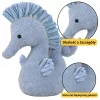 LEAN TOYS plyšová maskot hroch plyšák modrý 25 cm