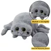 LEAN TOYS plyšová maskot hmyz pavúk sivý 30 cm