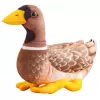 LEAN TOYS Plyšová maskotová plyšová hračka kačica hnedá žltá 28cm
