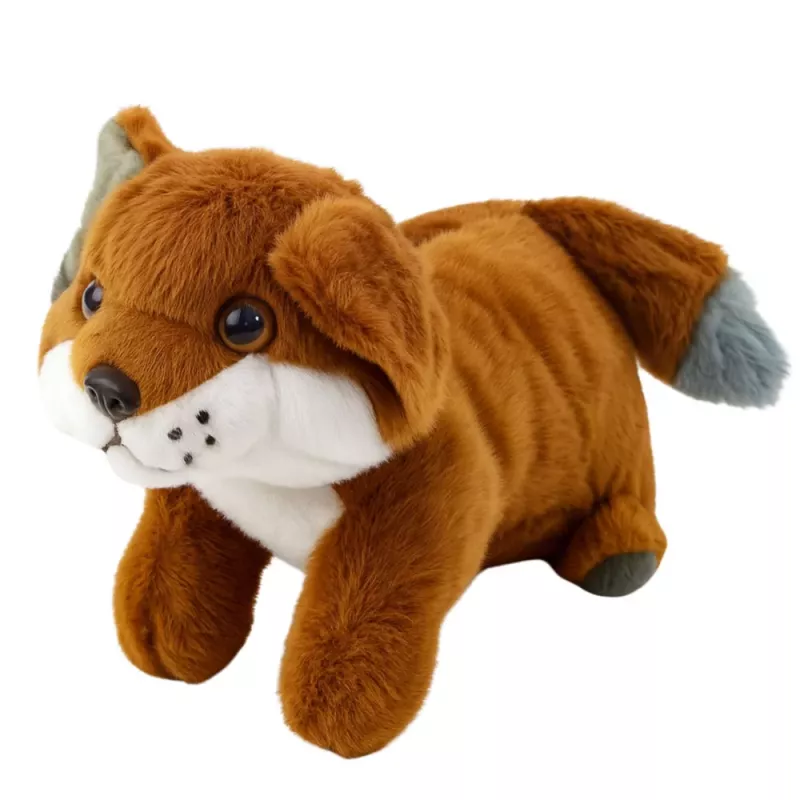 LEAN TOYS Plyšová hračka hnedá líška 28 cm