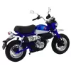 LEAN TOYS Motorka Retro Classic kov svetlá modrá 1:12