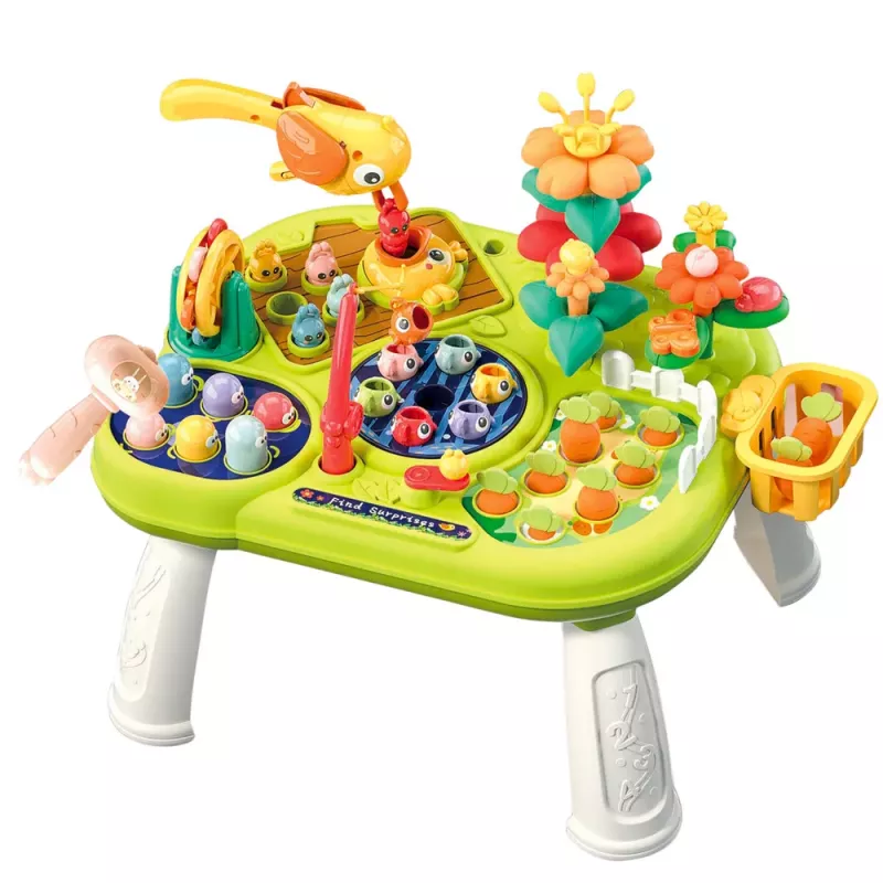 LEAN TOYS Multifunkčná doska interaktívny stolík pre batoľatá zručnostné hry