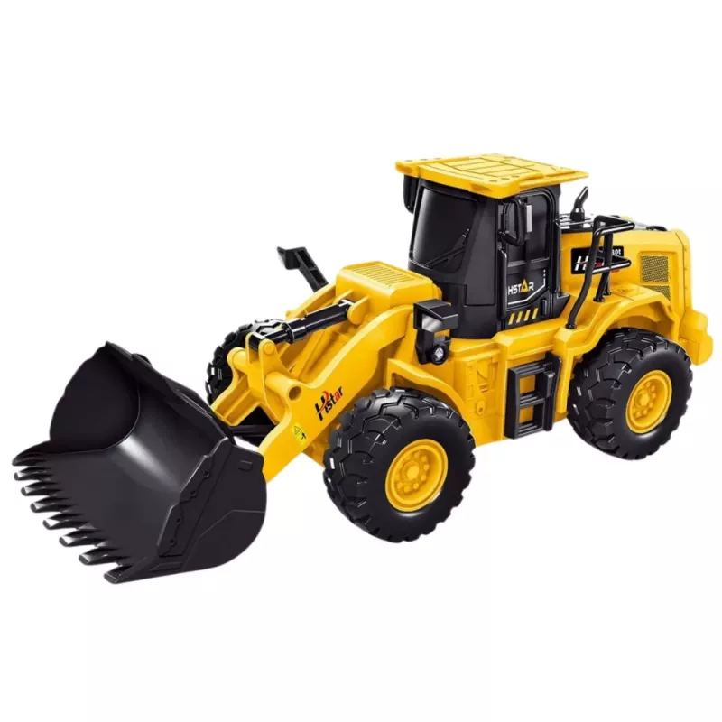 LEAN TOYS Bager buldozér diaľkové ovládanie RC 2.4G 6CH žltý