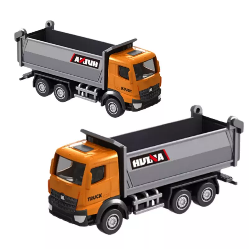 Huina 22730 Sklápacie auto kovový zberateľský model oranžový 1:80