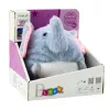 LEAN TOYS plyšový slon pomôcka na zaspávanie so svetlom a zvukom, sivý