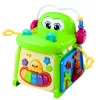 LEAN TOYS interaktívna učebná kocka triedič klavír senzorický krokodíl