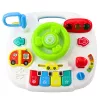 LEAN TOYS Panel interaktívny stôl vzdelávací volant 2v1 svetlá zvuky