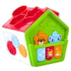LEAN TOYS Interaktívny vzdelávací triediaci dom pre batoľatá zelený