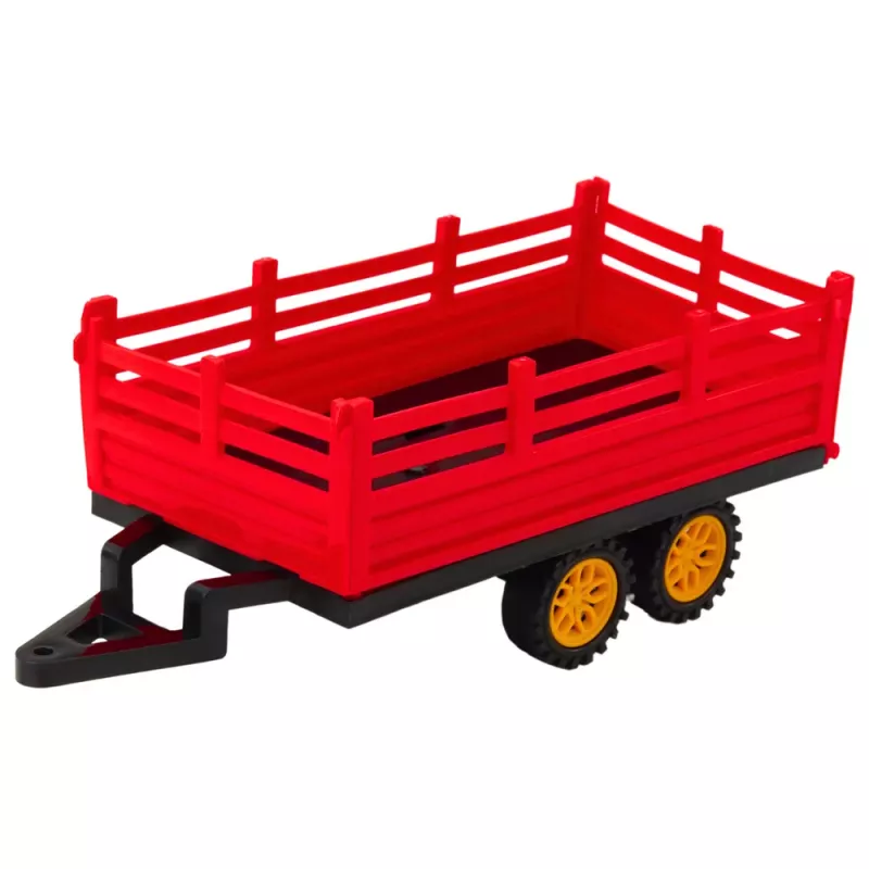 LEAN TOYS RC diaľkovo riadený traktor s prívesom červený