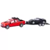 LEAN TOYS Sada off-road auto, odťahovacie auto, čierne športové auto, 59 cm