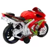 LEAN TOYS Pretekárska motorka Racer pohon svetlá zvuky červená