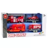 LEAN TOYS Hasičské autá hracia sada červená