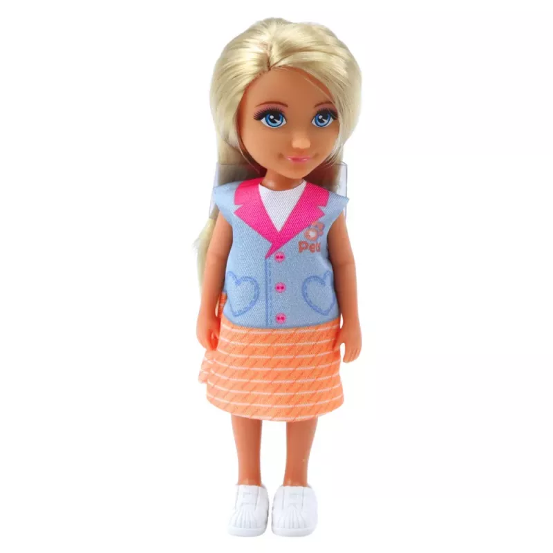 LEAN TOYS Mini bábika veterinár pes mačka ošetrenie sada doplnkov