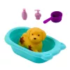 LEAN TOYS Sada vaňa pre psíka pre bábiky, interaktívne doplnky pre dievčatá