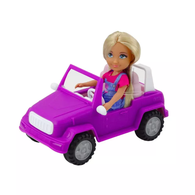 LEAN TOYS Ankiki sada bábik kabriolet s prívesom a koňom