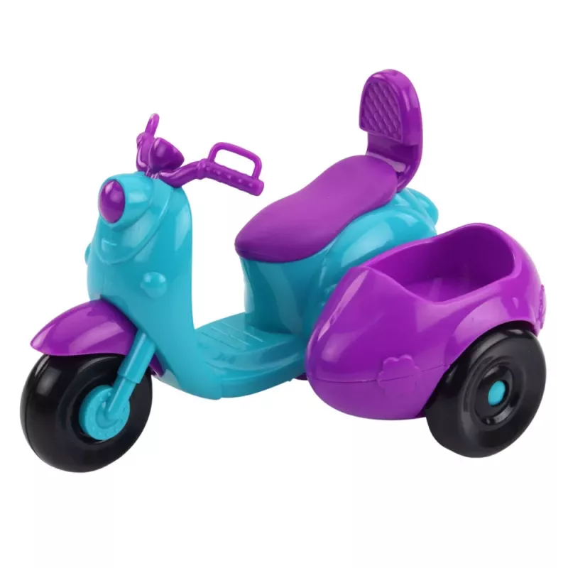 LEAN TOYS Ankiki mini bábika na trojkolke s kolieskami so setom so psom