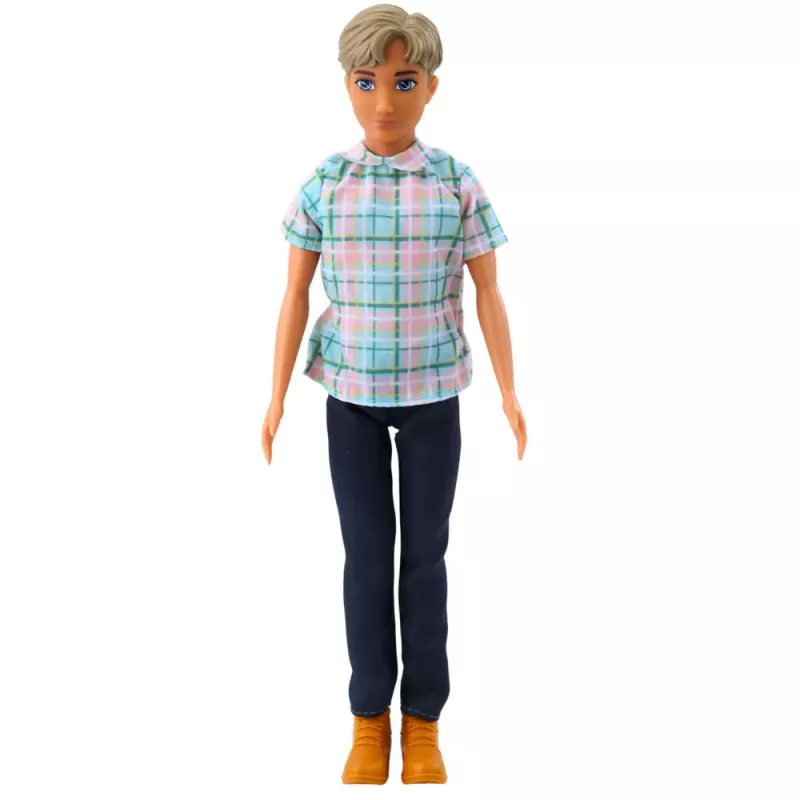 LEAN TOYS Anlily bábika chlapec doplnky kufrík selfie tyč okuliare fľaša
