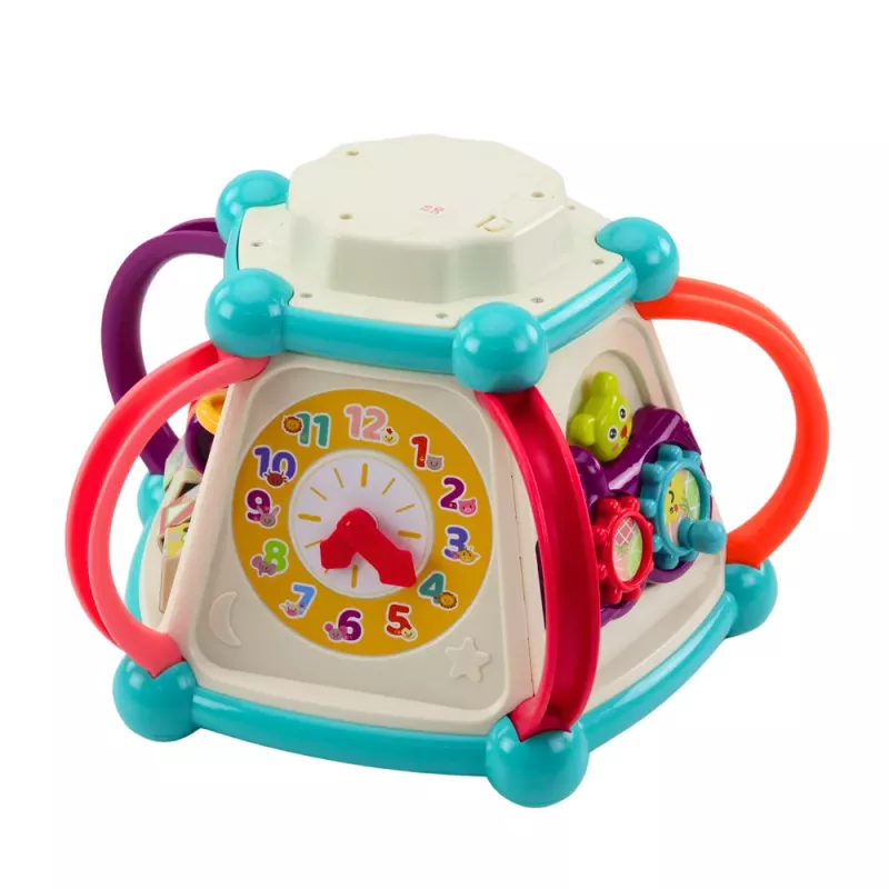 LEAN TOYS Multifunkčná vzdelávacia kocka, triedič 7v1, svetlá a zvuky